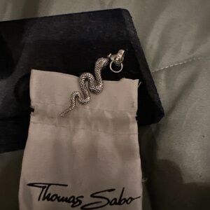 Thomas Sabo Intricate Silver Snake Charm